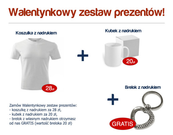 Walentynkowy zestaw prezentów