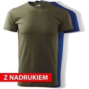 Koszulka męska Malfini BASIC129 z nadrukiem