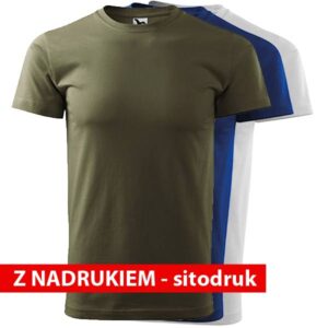 Koszulka męska Malfini BASIC129 z nadrukiem