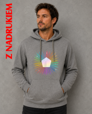 Bluza Męska z Kapturem z nadrukiem
