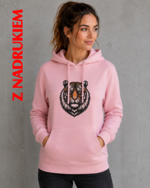 Bluzy Damska z Kapturem z nadrukiem