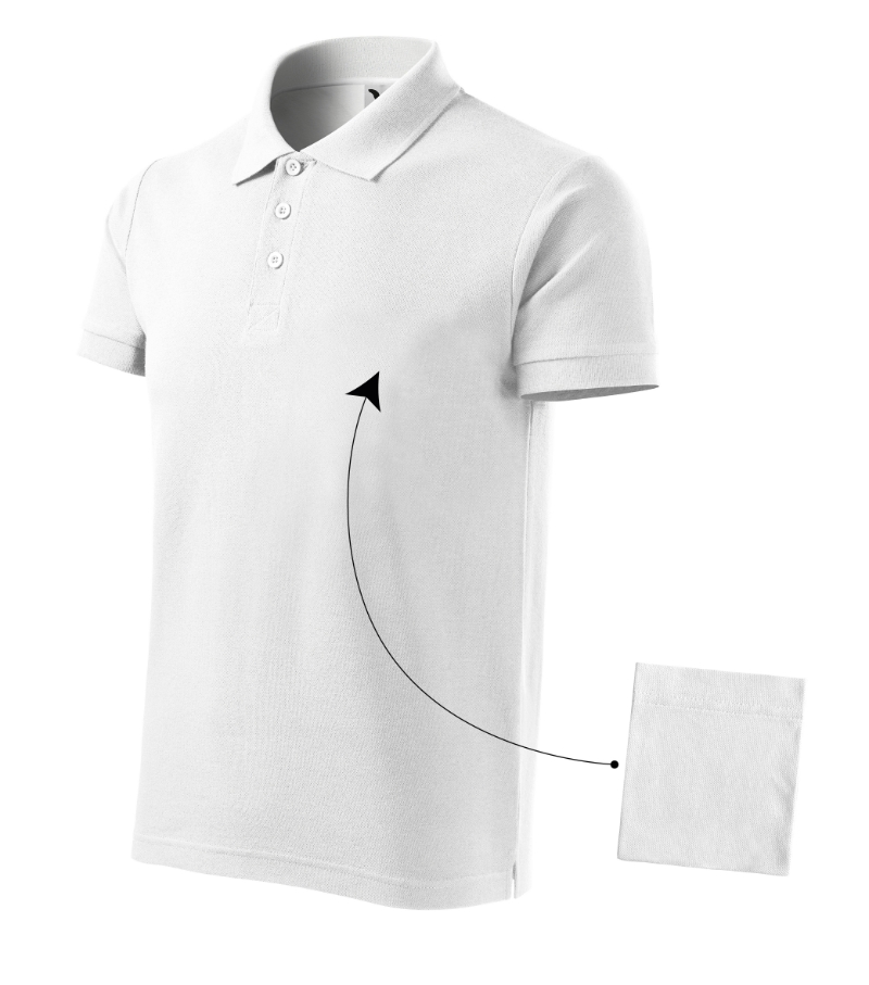 Koszulka polo męska Malfini Cotton (212) z nadrukiem - obrazek 3