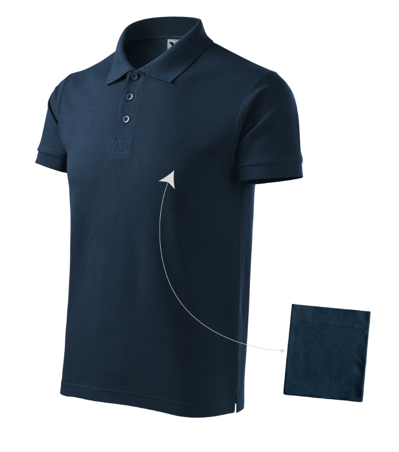 Koszulka polo męska Malfini Cotton (212) z nadrukiem - obrazek 2