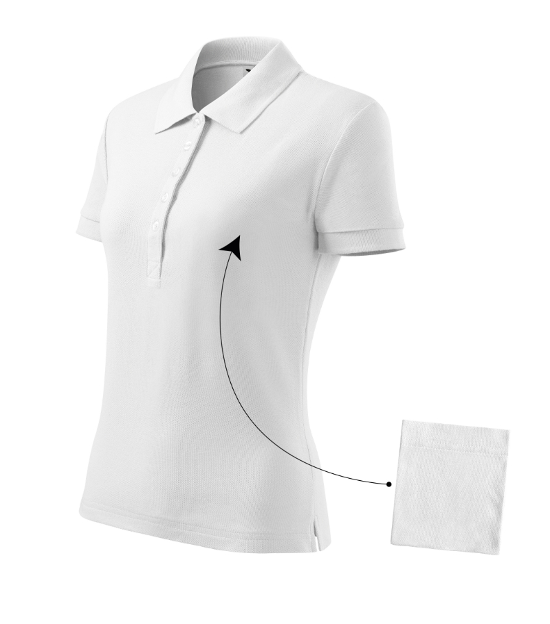 Koszulka polo damska Malfini Cotton (213) z nadrukiem - obrazek 3
