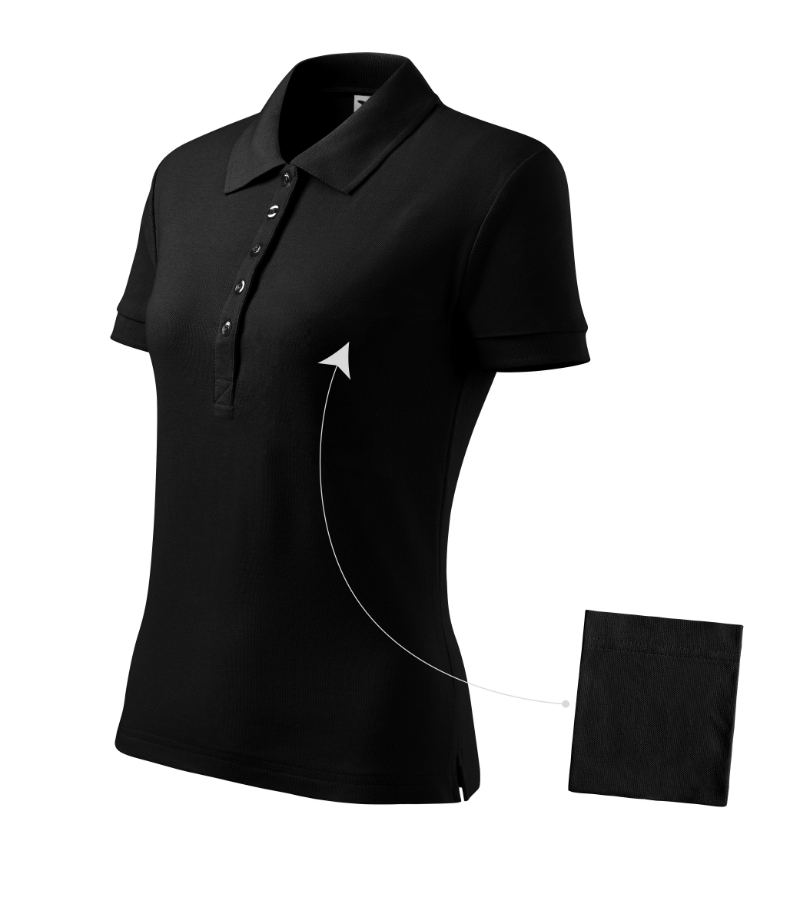 Koszulka polo damska Malfini Cotton (213) z nadrukiem - obrazek 2